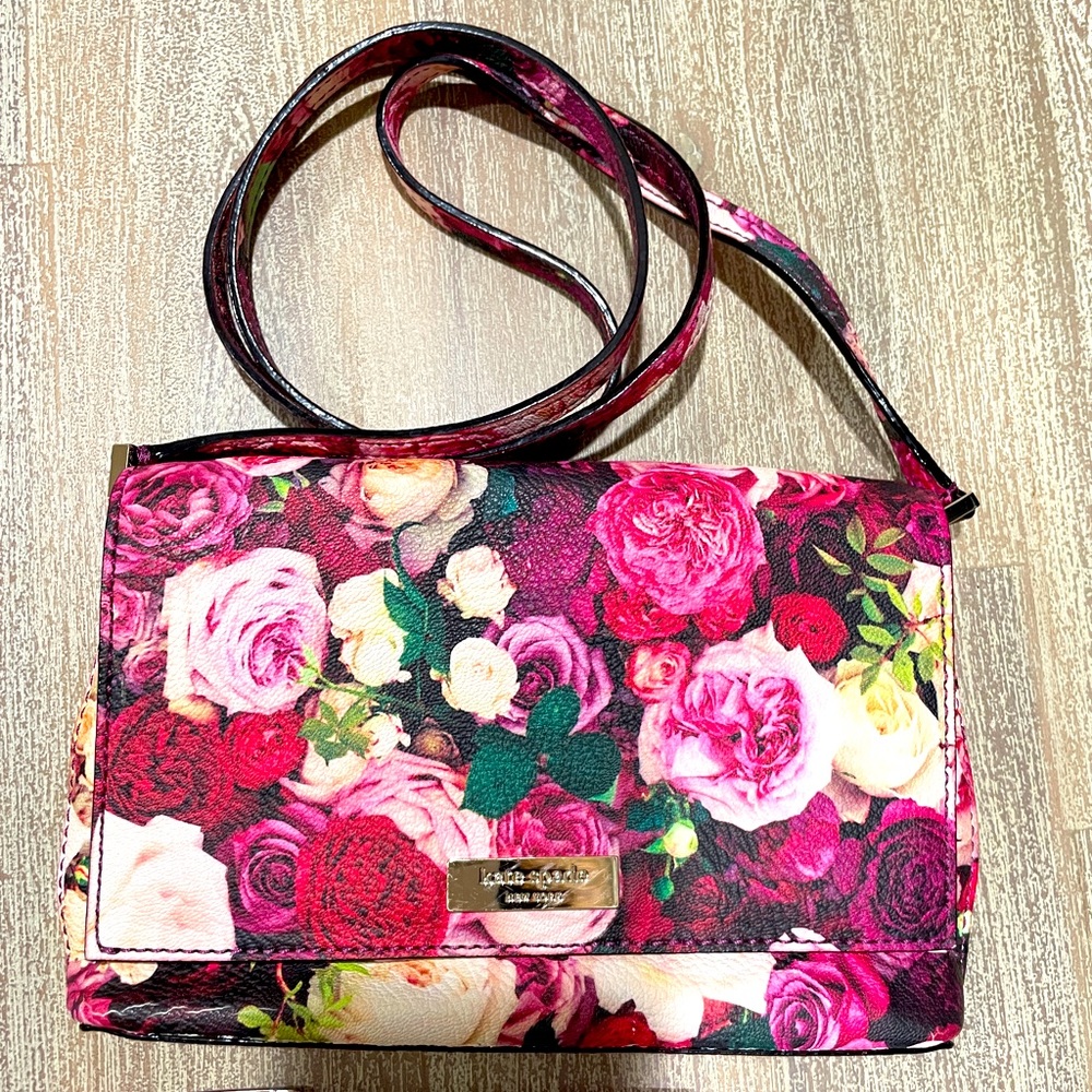 Kate spade floral cross body bag